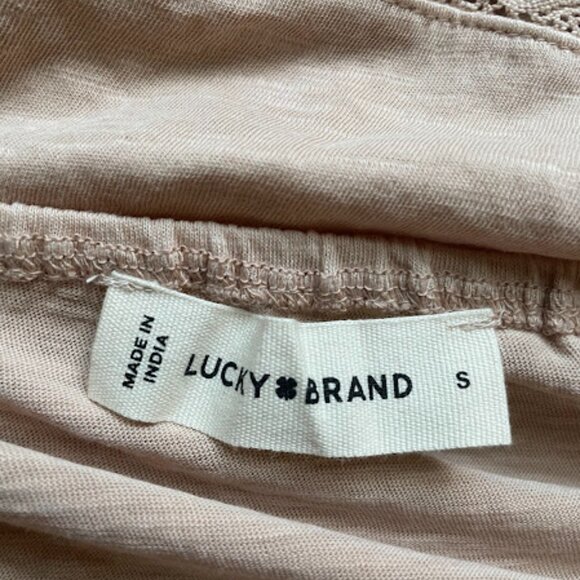 Lucky Brand | Crochet Lace Tank Top | Blush Pink | Size S - Picture 3 of 3